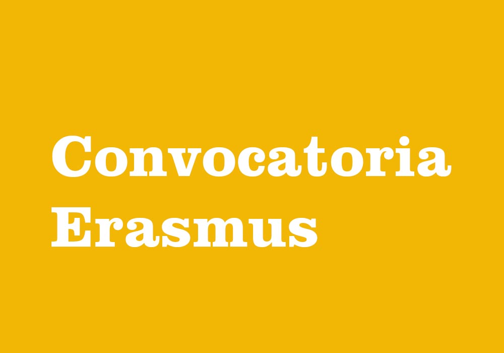 Convocatoria Extraordinaria Erasmus +